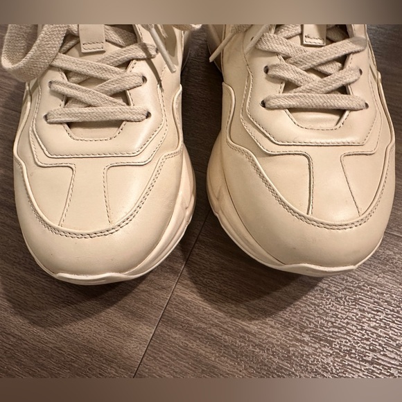 Gucci Rhyton Gucci Logo Leather Sneaker Size.7 - Picture 7 of 8